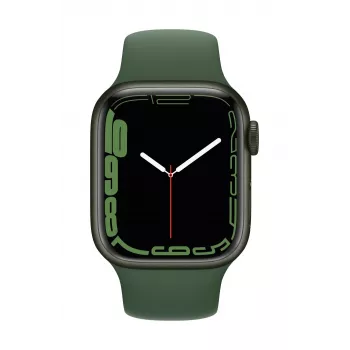 Apple Watch Series 7 GPS, 41mm Green Aluminium Case with Sport Band - Regular Clover