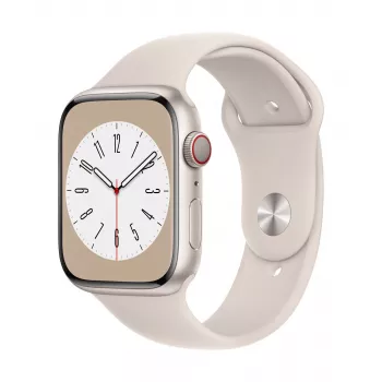 Apple Watch Series 8 GPS 45mm Aluminium Case with Sport Band Starlight