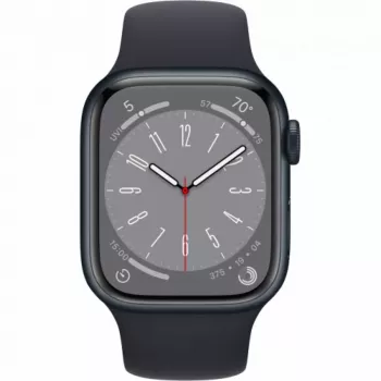 Apple Watch Series 8 GPS 41mm Midnight Aluminium Case with Midnight Sport Band - Regular