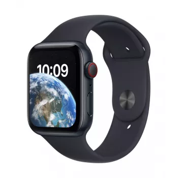 Apple Watch SE GPS + Cellular 44mm Midnight Aluminium Case with Midnight Sport Band - Regular 2nd Gen