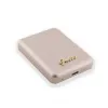 Guess Power Bank 5000mAh 15W MagSafe un Parastā Uzlāde ar Metāla Script Logotipu Zelts