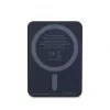 Guess Power Bank 5000mAh 15W MagSafe un Parastā Uzlāde ar Strassed 4G Logo Melns