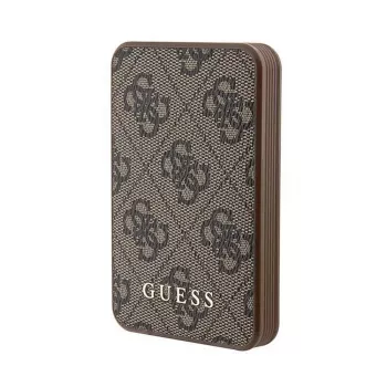 Guess Power Bank MagSafe 5000mAh 4G PU Brown