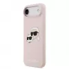 Karl Lagerfeld Apple iPhone Air Liquid Silicone Double Heads MagSafe Case Pink