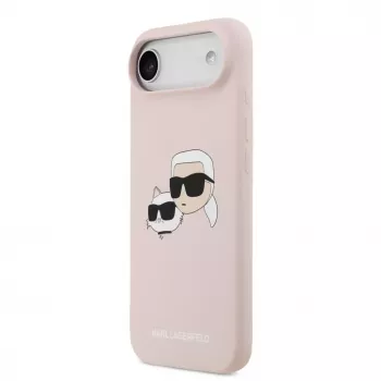 Karl Lagerfeld Apple iPhone Air Liquid Silicone Double Heads MagSafe Case Pink