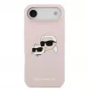 Karl Lagerfeld Apple iPhone Air Liquid Silicone Double Heads MagSafe Case Pink