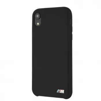 BMW Hard Cover Silicone Apple iPhone XR Melns M Collection