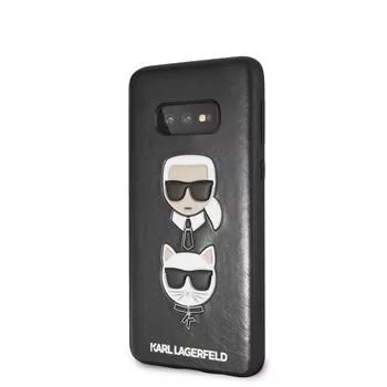 Karl Lagerfeld Samsung Galaxy S10e Karl and Choupette cietais maciņš Melns