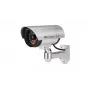 iWear IR1 Dummy CCTV drošības kamera ar mirgojošu sarkanu gaismu, 2x AA baterija, sudraba