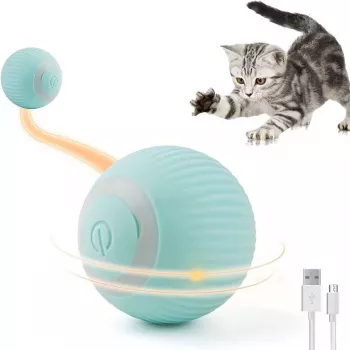 iLike iBL Interactive Pet Toy Rolling Ball 4,3cm with Auto Movement / Night LED USB-C Rechargeable