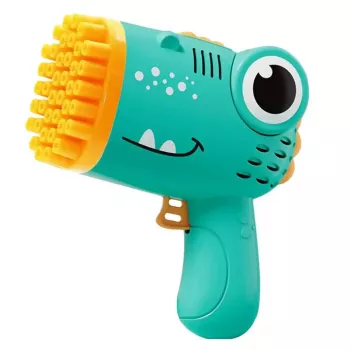 Kiddyz Bubble Gun 40 caurumu ziepju burbuļu pistole ar pudelītes turētāju