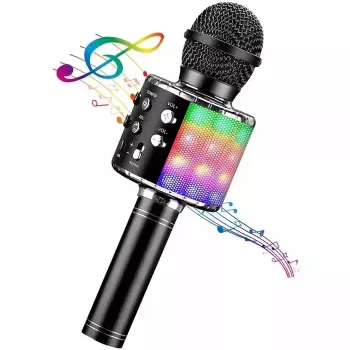iWear M85 Karaoke Mikrofons ar Skaļruni, Bluetooth, Ierakstīšana, Micro SD, USB