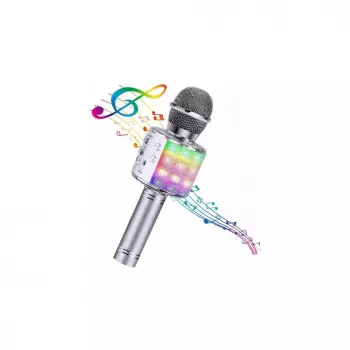 BEMI M85 Karaoke mikrofons ar skaļruni, balss efektiem un ierakstīšanu (Micro SD, USB, Bluetooth)