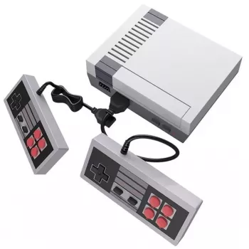 GameBox R6 8-Bit Retro TV AV RCA Analog Game Console ar diviem kontrolleriem un 620 iebūvētām spēlēm