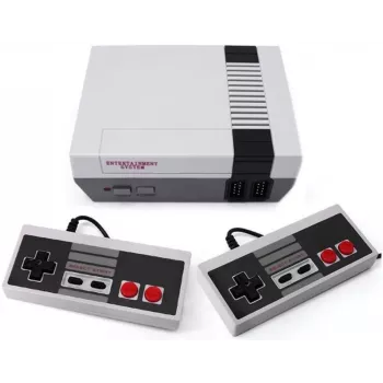 GameBox R6 8-Bit Retro TV AV RCA Analog Game Console ar diviem kontrolleriem un 620 iebūvētām spēlēm