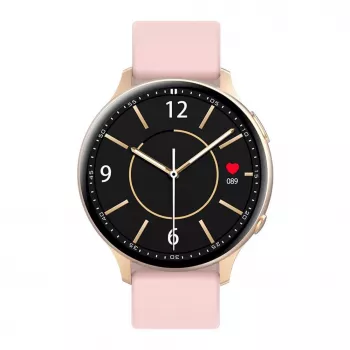 iWear Active 2 Aluminum Sport BT Call Smart Watch 1.3'' IPS Display with Heartrate / Oxygen Monitor Pink