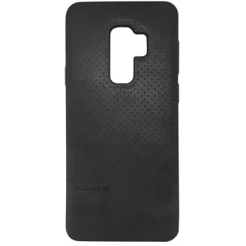Evelatus Samsung Galaxy S9 Plus TPU Case with Metal Plate for Magnetic Car Holder, Black