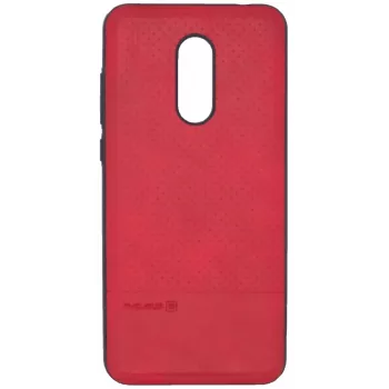 Evelatus Xiaomi Redmi 5 Plus TPU Case 1 ar metāla plāksni (saderīgs ar magnētiskajiem auto turētājiem) Sarkanā