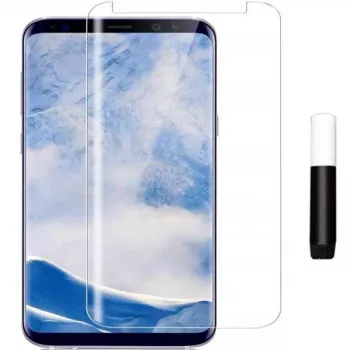 Evelatus Samsung Galaxy S8 Plus Clear Glass UV + Līmes Ekrāna Aizsargs