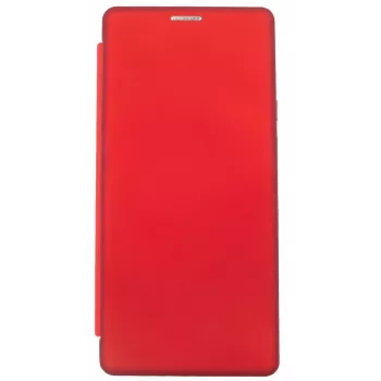 Evelatus Book Case Xiaomi Redmi Note 9, Vīna sarkans, PU āda, Maks maciņš ar karšu kabatām un statīvu
