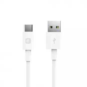 Evelatus TPC07 White USB-A–USB-C datu un uzlādes kabelis, 1,2 m, 15 W
