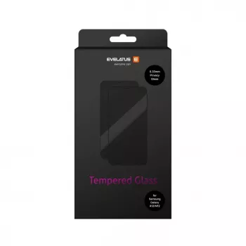 Evelatus Samsung Galaxy A12/M12 0,33mm Privacy Flat Clear Glass Screen Protector ar Japānas līmi un antistatisku pārklājumu