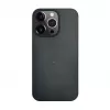 iLike Apple iPhone 13 Pro Max Silicone Plastic Case Eco Print Design Black