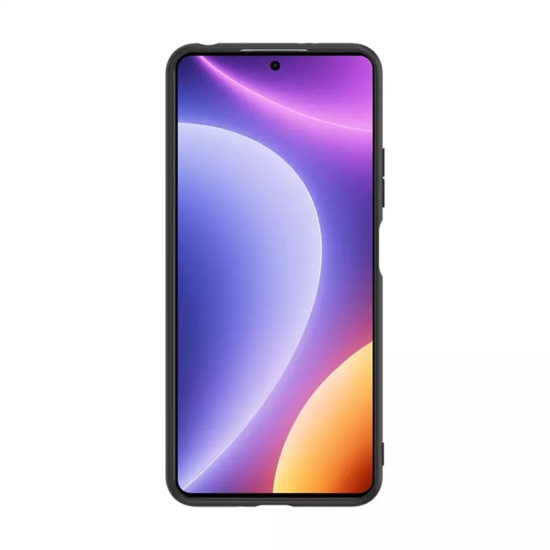 iLike Xiaomi Redmi Note 12 / Poco X5 plastmasas ādas aizmugures vāciņš melns