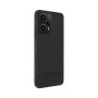 iLike Xiaomi Redmi Note 12 / Poco X5 plastmasas ādas aizmugures vāciņš melns