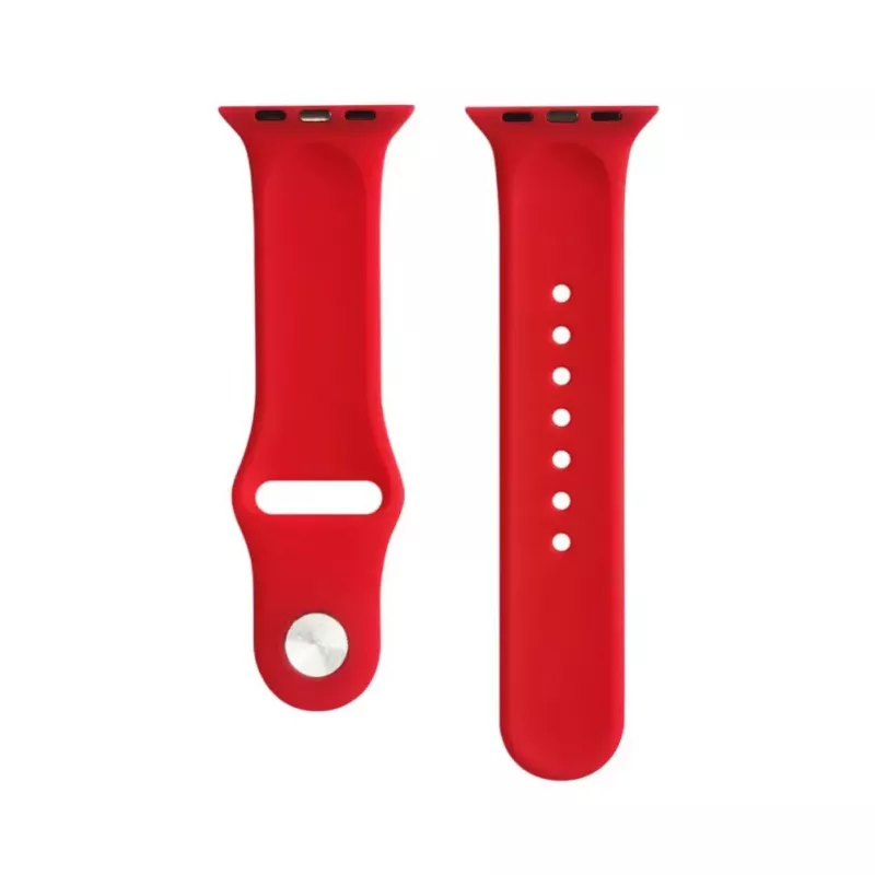 Evelatus Silicone Loop Watch Strap for Apple Watch 42/44/45mm (S/M 110mm) Red