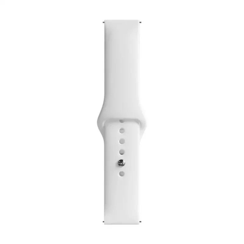 Evelatus 20mm Silicone Loop Watch Strap (S/M 110mm) White