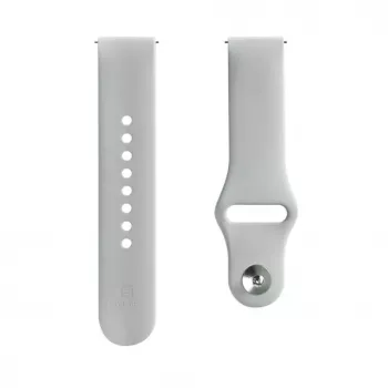 Evelatus 20mm Silikona Cilpas Pulksteņa Siksniņa (130mm M/L) Sudraba