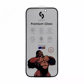 Connect Apple iPhone 15 Pro Privacy 3D Corning Gorilla Glass 5X Strong Black