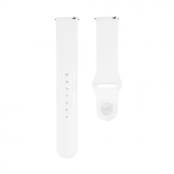 Connect 20mm Silicone Loop Watch Strap (130mm M/L) White