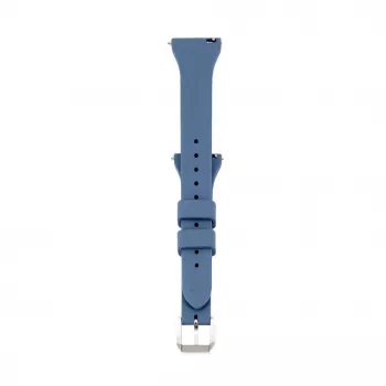 Connect 22mm T-Buckle Silicone Loop Watch Strap (130mm M/L) Blue