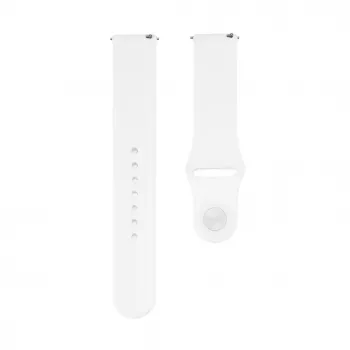Connect 22mm Silicone Loop Watch Strap (S/M 110mm) White