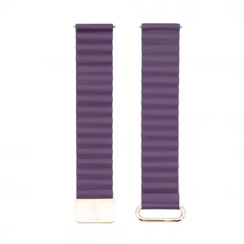 Connect 20mm Īstas Ādas Pulksteņa Siksniņa ar Magnētisko Aizdari - Crimson Cherry (130mm M/L)