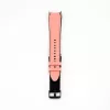 Connect 20mm Silicone Patch Leather Watch Strap (130mm M/L) Pink