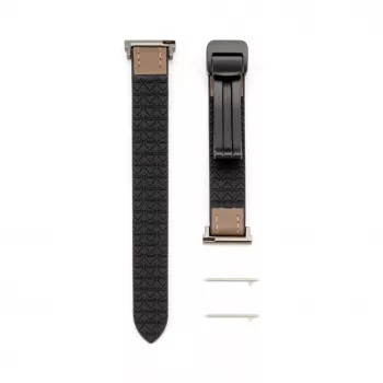 Connect 22mm Silicone Leather Watch Strap ar Magnētisko Aizdari Vīnsarkanā Krāsā