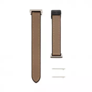 Connect 22mm Silicone Leather Watch Strap ar Magnētisko Aizdari Vīnsarkanā Krāsā