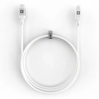 Evelatus USB-C to Lightning Cable 2.0M 60W (MFI09) Aluminum Housing Braiding White