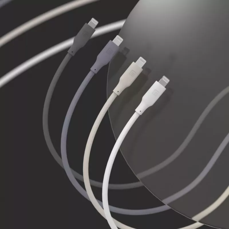 Evelatus USB-C to Lightning Silicone Cable 1,2m (MFI10CL) 60W / 20V 3A Black