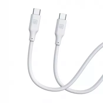 Evelatus USB-C to USB-C Silicone Cable 1,2m 60W / 20V 3A White