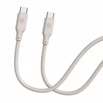 Evelatus USB-C to USB-C Silicone Cable 1,2m 60W / 20V 3A Warm Gray