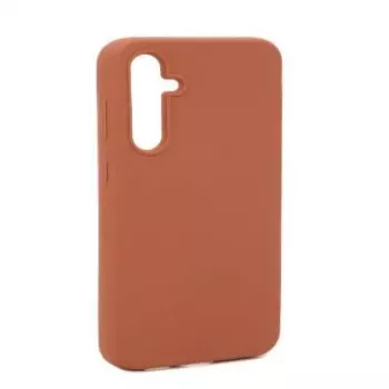 Evelatus Samsung Galaxy A34 Premium Soft Touch Silicone Case Saddle Brown