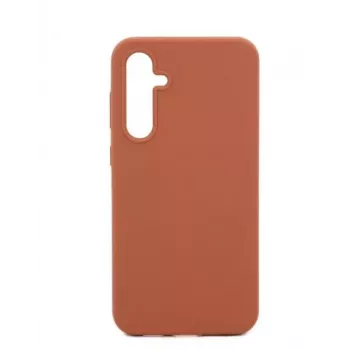 Evelatus Samsung Galaxy A34 Premium Soft Touch Silicone Case Saddle Brown
