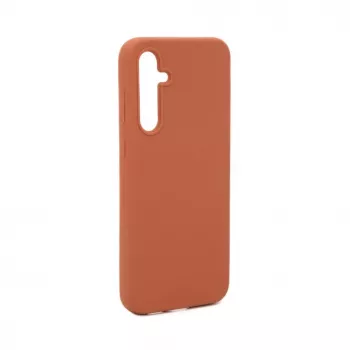 Evelatus Samsung Galaxy S23 FE Premium Soft Touch Silicone Case Saddle Brown