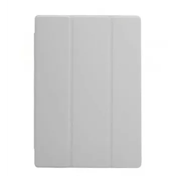Connect Samsung Galaxy Tab A9 Folio Case ar mikrošķiedras iekšpusi, sudraba