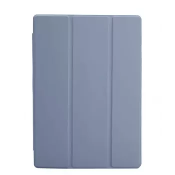 Connect Samsung Galaxy Tab A9 Tabletes Maciņš ar Imitācijas Mikrošķiedras Iekšpusi - Lavender Gray