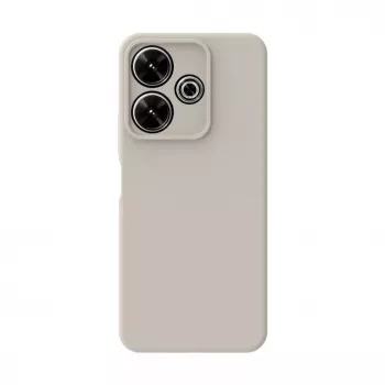 Connect Xiaomi Redmi Note 13 Pro Premium Quality Soft Touch Silicone Case Silver